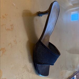 Stuart Whitman Black Women's Slide Sandals